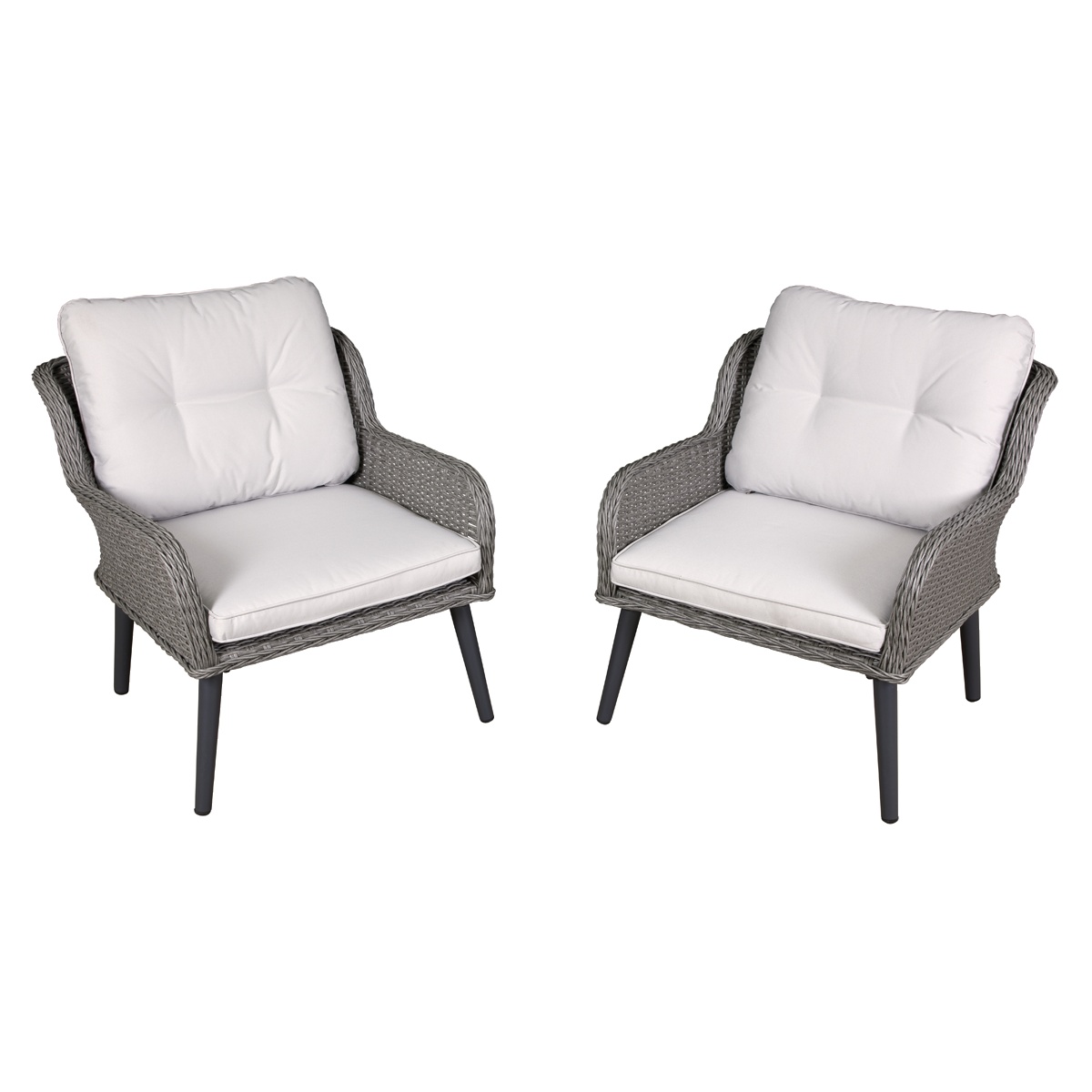 Dellonda DG79 Buxton Rattan Wicker Outdoor Chair Set 2pc