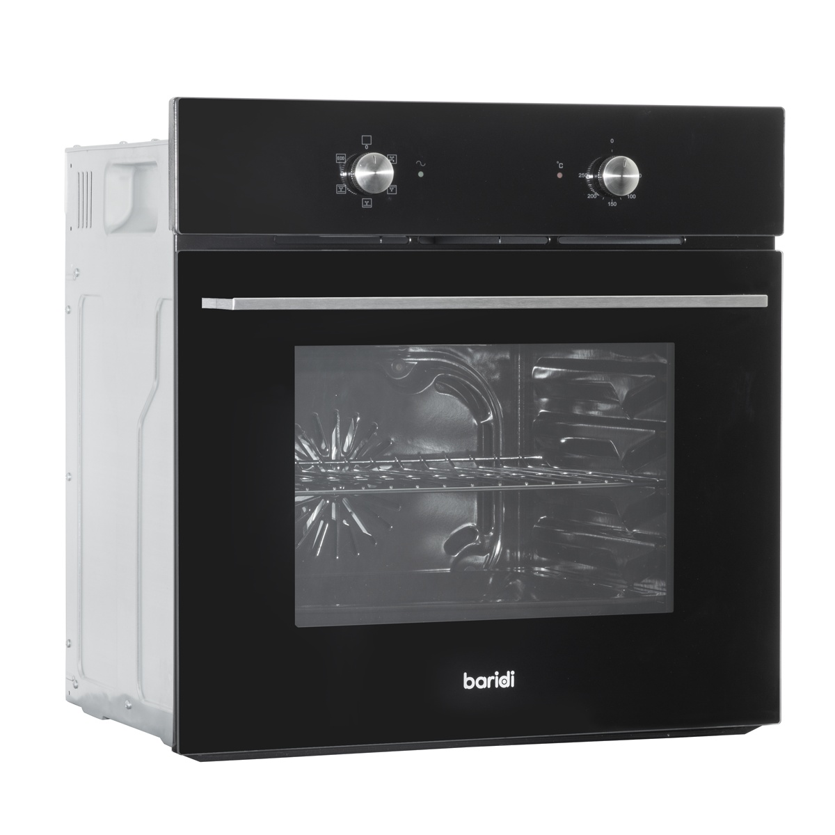 Baridi DH124 Integrated Fan-Assisted Electric Oven 60cm 55L Capacity - Black