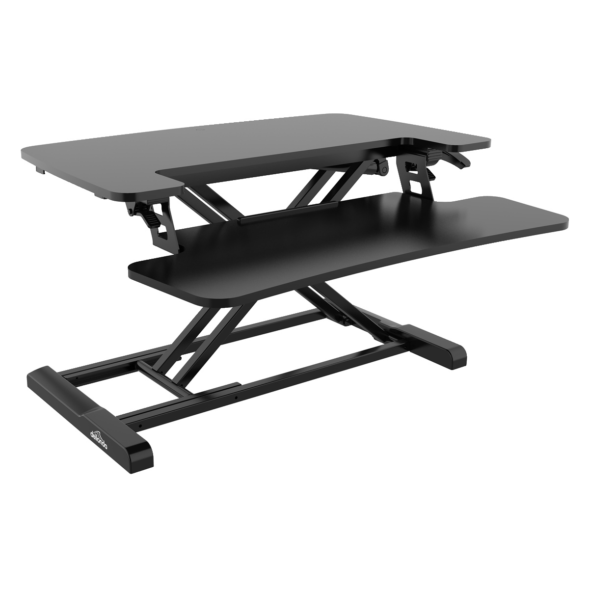 Dellonda DH14 71cm Adjustable-Height Standing Desk Riser 15kg Capacity