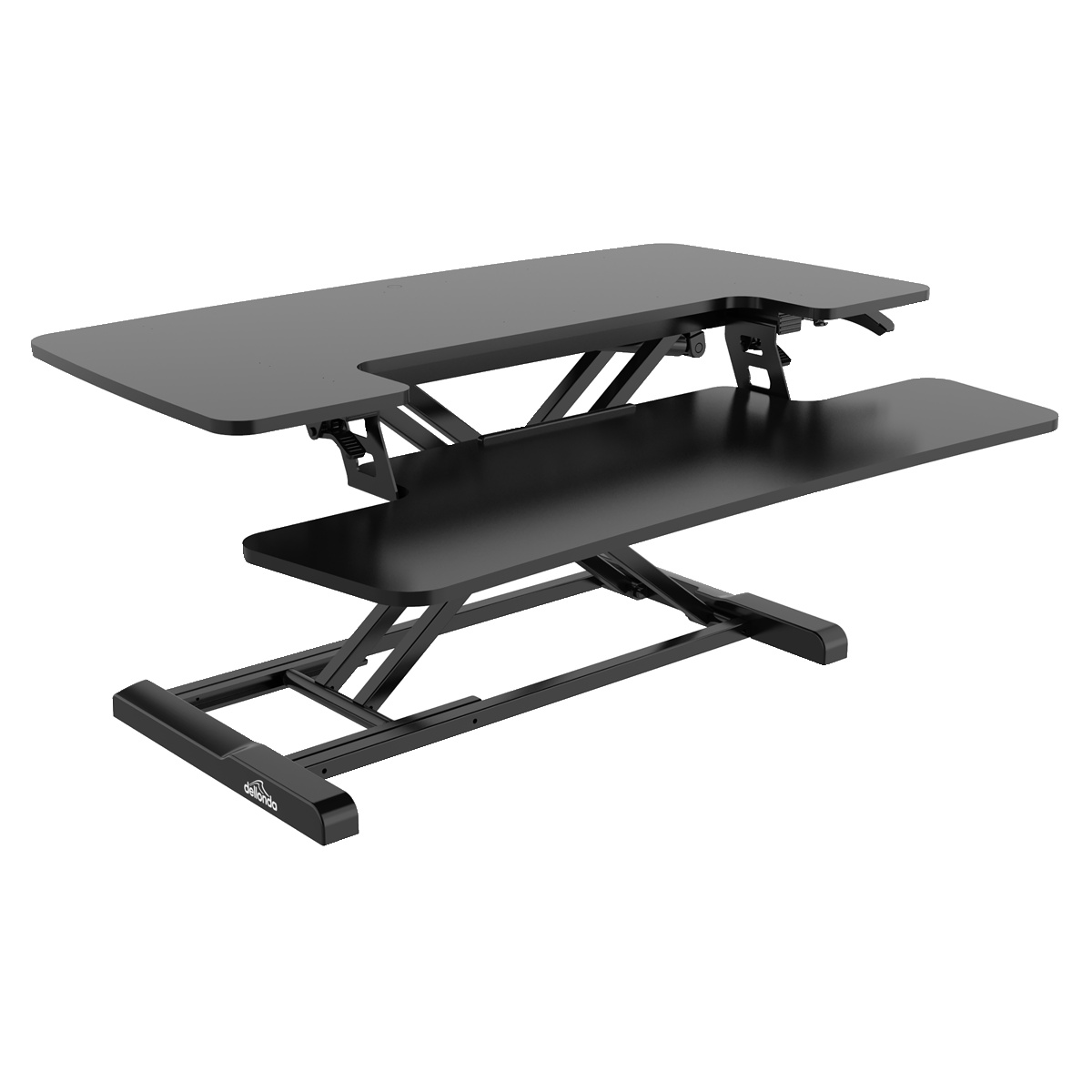 Dellonda DH15 89cm Adjustable-Height Standing Desk Riser 15kg Capacity