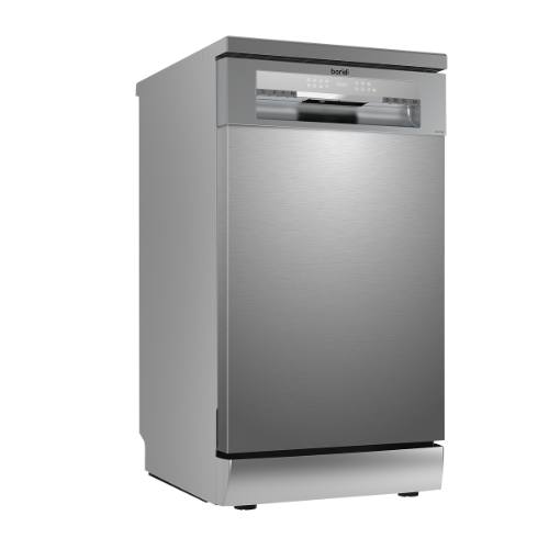 Sealey DH166 Baridi Slimline Freestanding Dishwasher 45cm Wide 10 Place Settings - Silver