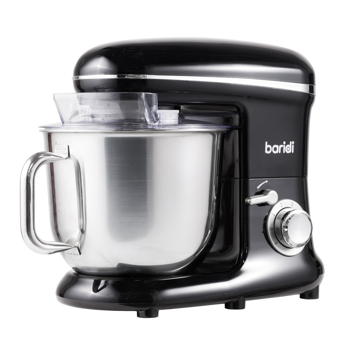 Baridi DH173 1500W Stand Mixer with Accessories 6L - Black