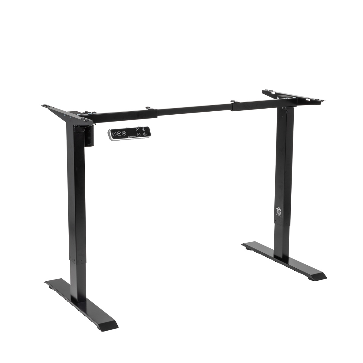Dellonda DH18 Single Motor Ultra-Quiet Adjustable-Height Desk Frame with Digital Control Panel 70kg Capacity - Black