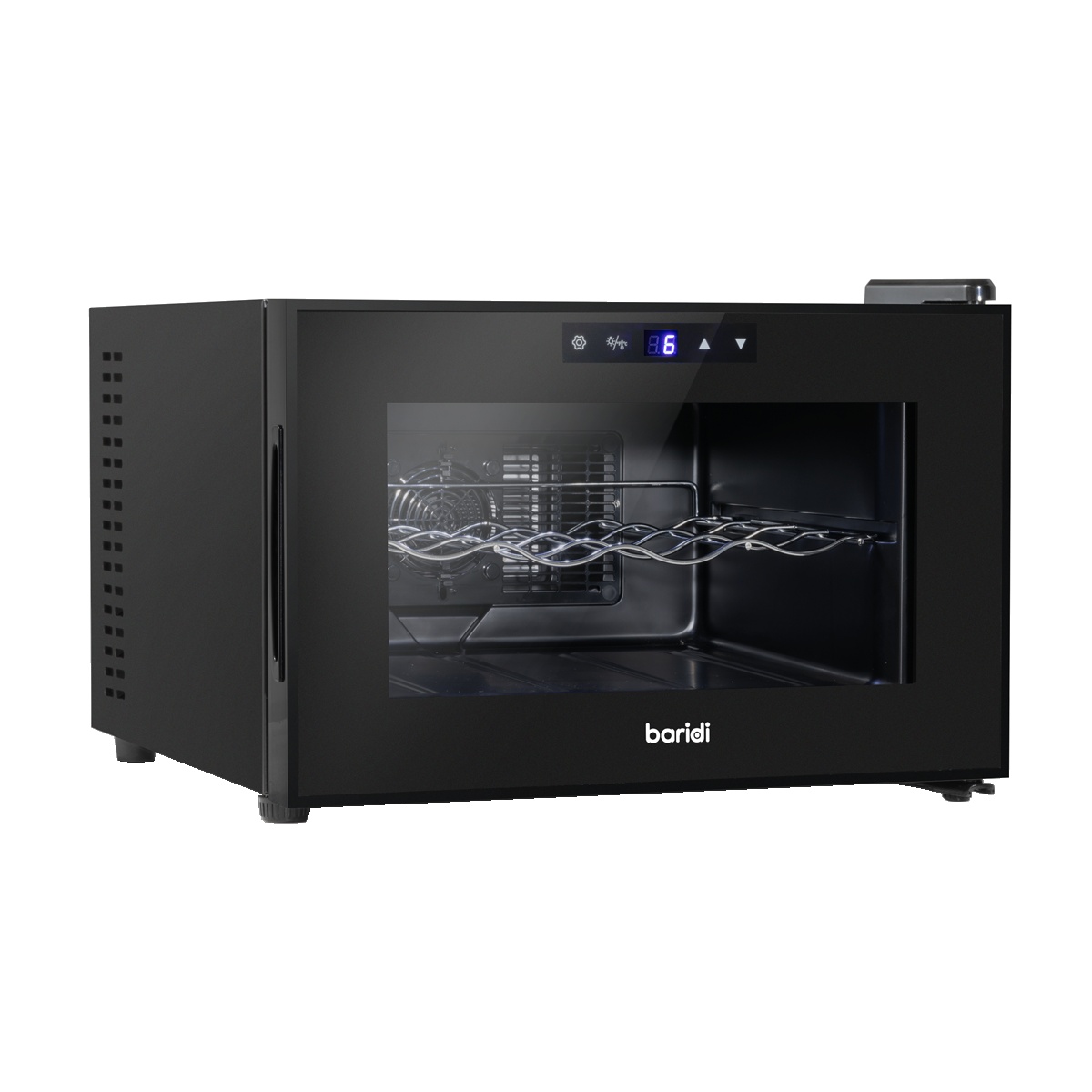 Baridi DH218 8 Bottle Thermoelectric Tabletop Wine Cooler with Touch Control - Black
