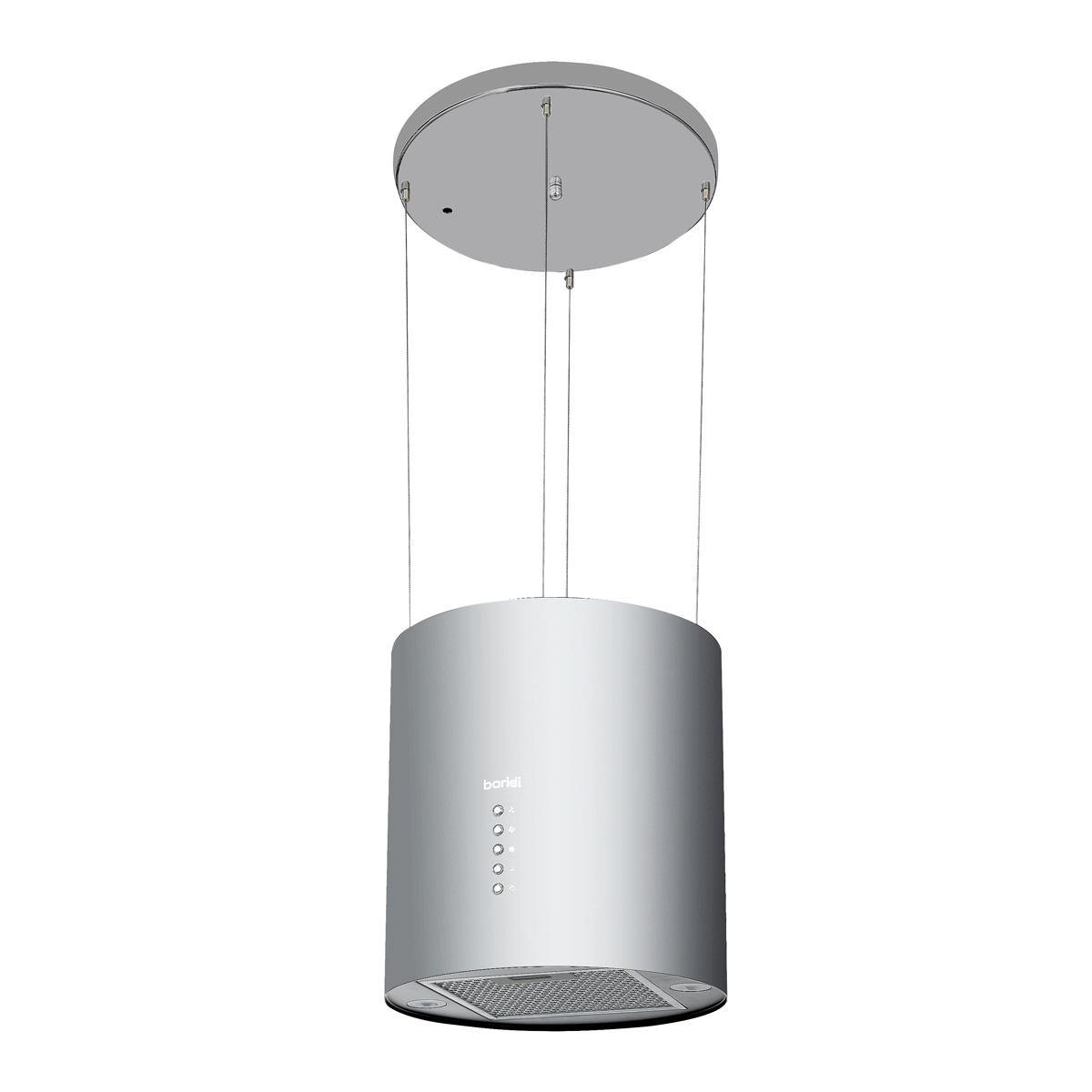 Baridi DH220 Round Island Cooker Hood 35cm - Stainless Steel
