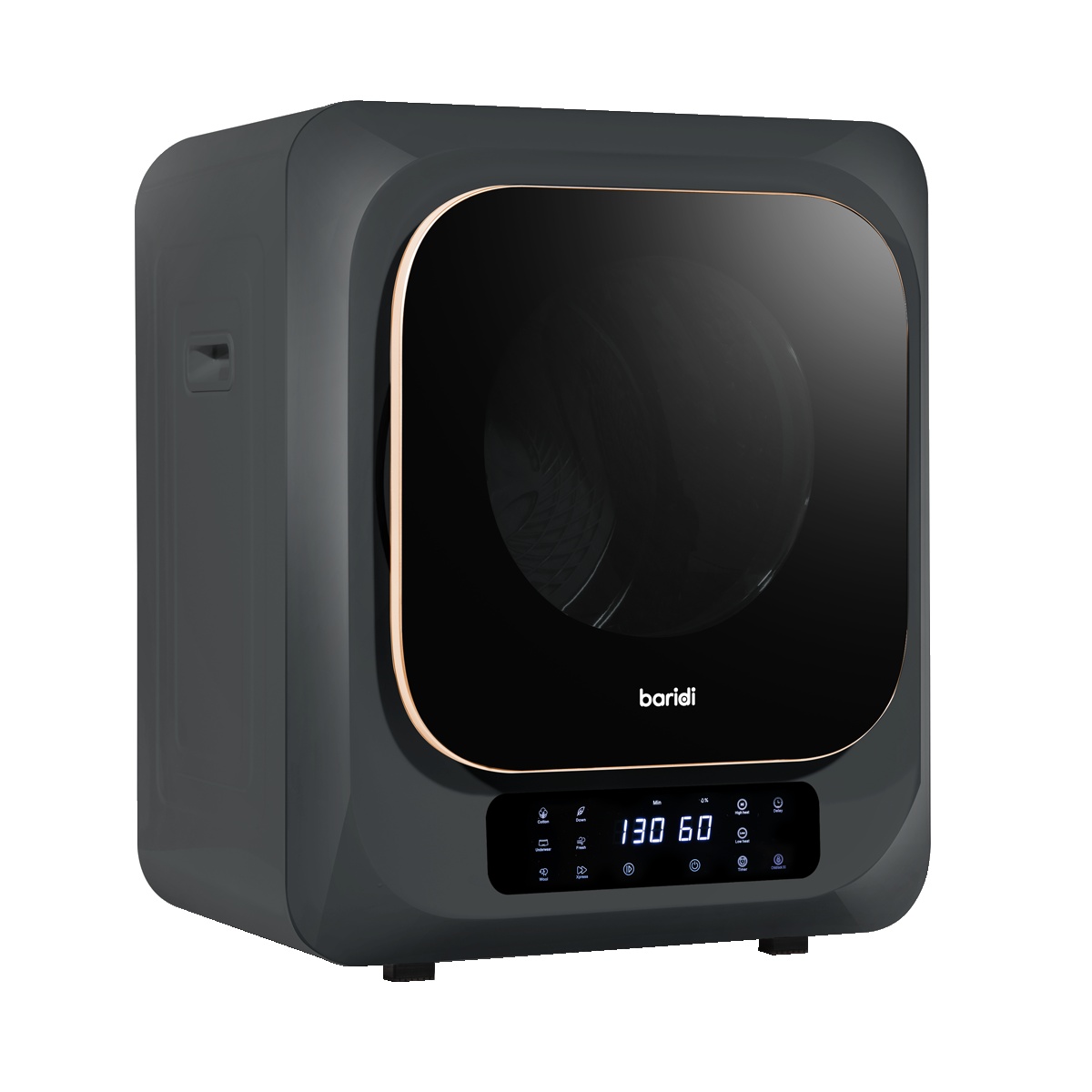 Baridi DH229 Tabletop Tumble Dryer with Digital Controls 2.5kg Capacity - Black