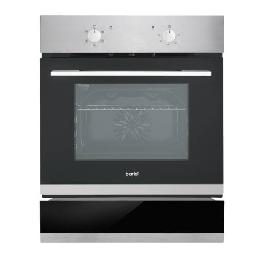 Sealey DH233 Baridi Integrated Fan-Assisted Electric Oven 60cm 55L Capacity with Warming Drawer - Black/Stainless Steel