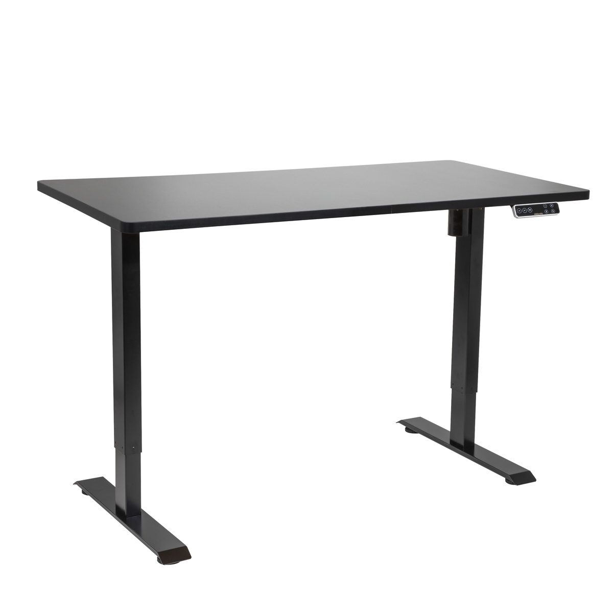 Dellonda DH245 Black Electric Height Adjustable Standing Desk with Memory, Quiet, 1400x700mm