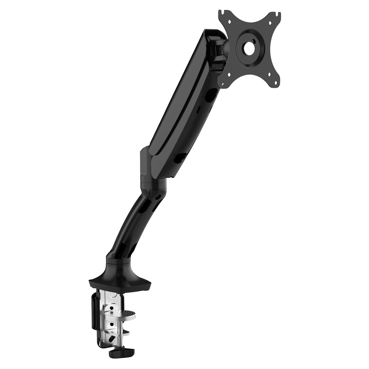Dellonda DH24 Adjustable Single Monitor Arm with 360° Rotation - Black