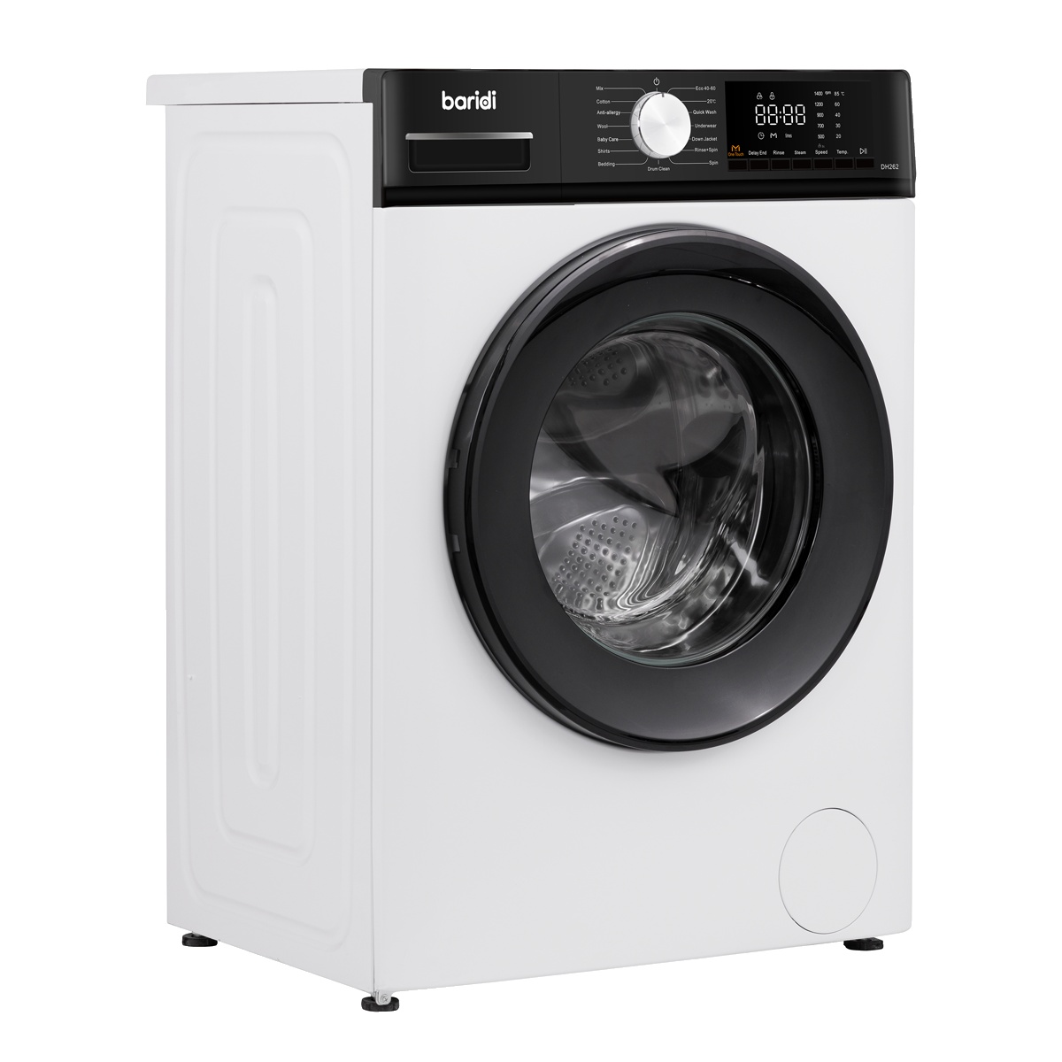 Dellonda DH262 8kg Washing Machine, Front Loading, 1400rpm Energy Rating A – White