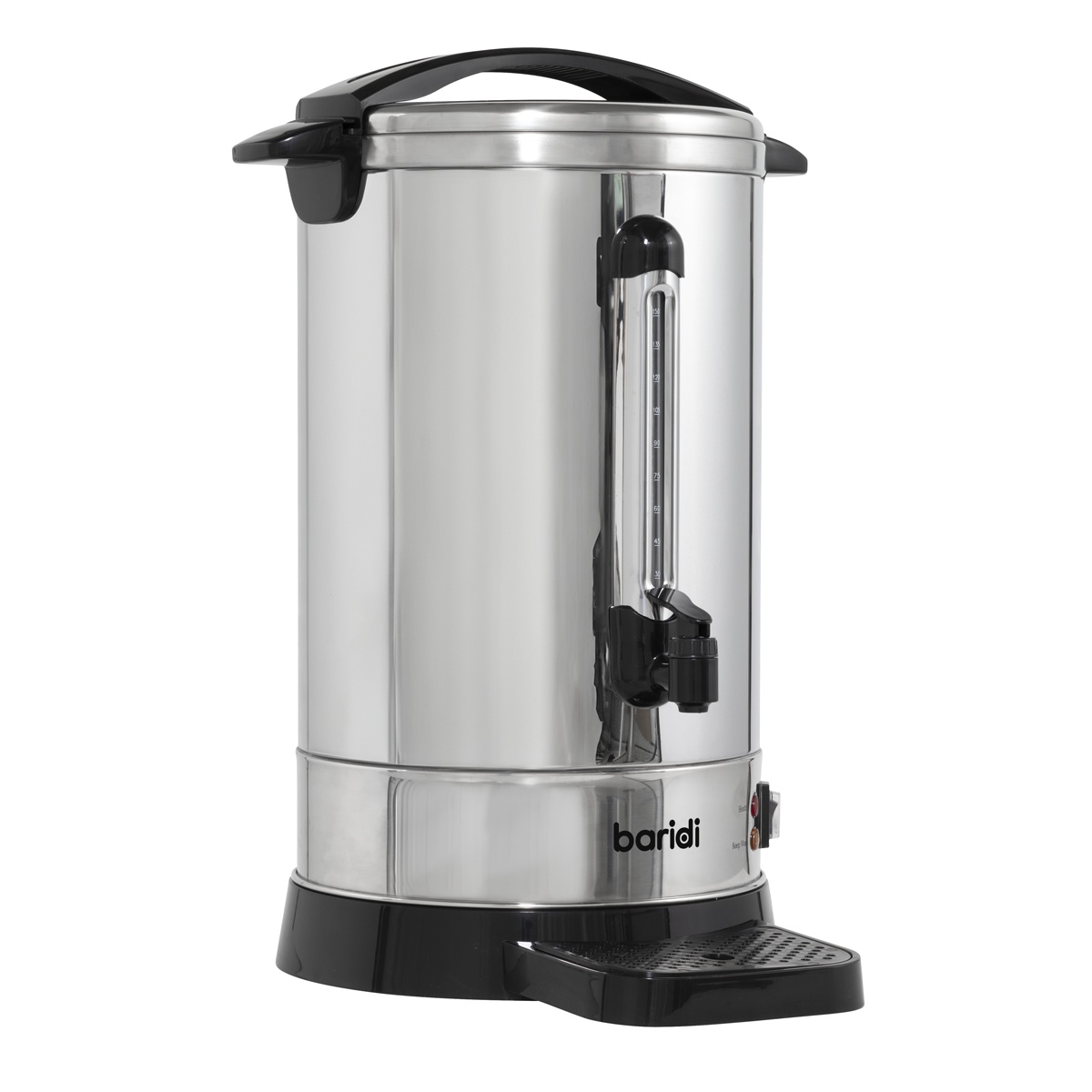Baridi DH270 Hot Water Boiler, Tea Urn, 20L Capacity, Stainless Steel