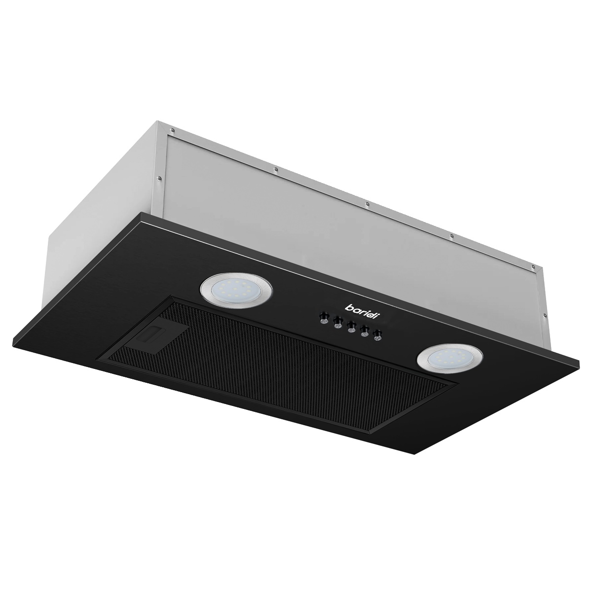 Baridi DH285 Cooker Hood with 5 Layer Filter 52cm - Black