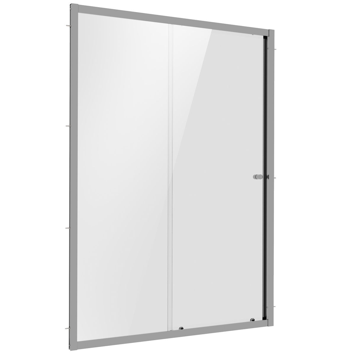 Dellonda DH294 Sliding Shower Door 1200 x 1850mm, 6mm Tempered Glass, Reversible - Chrome