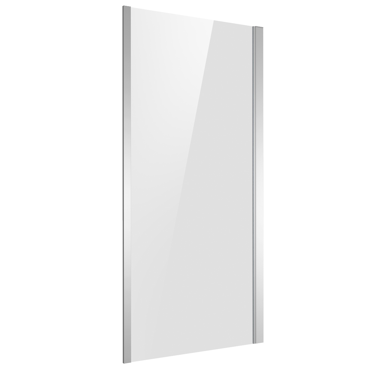 Baridi DH296 Side Panel for Sliding Shower Doors, 6mm Tempered Glass - Chrome