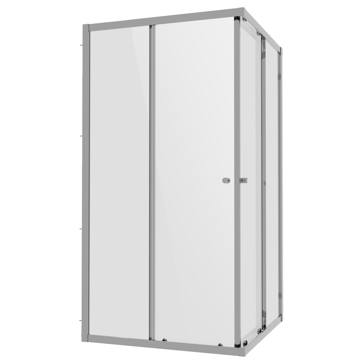 Dellonda DH299 Corner Shower Entry Enclosure 900 x 900 x 1850mm with 6mm Tempered Glass - Chrome