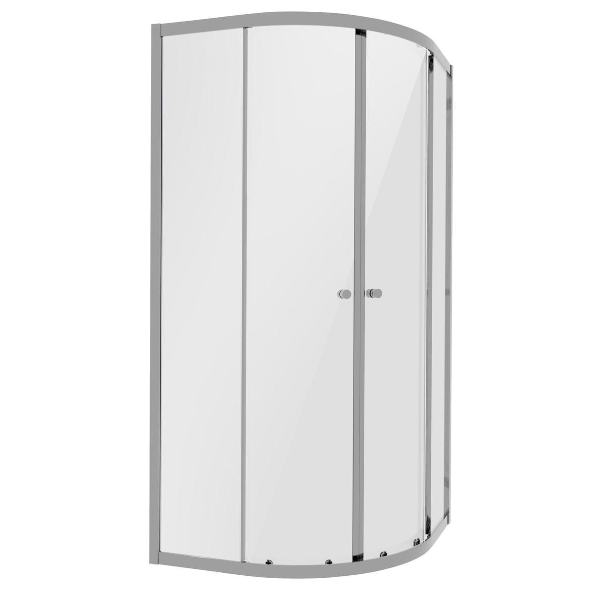 Dellonda DH301 Quadrant Shower Entry Enclosure 800 x 800 x 1850mm with 6mm Tempered Glass - Chrome