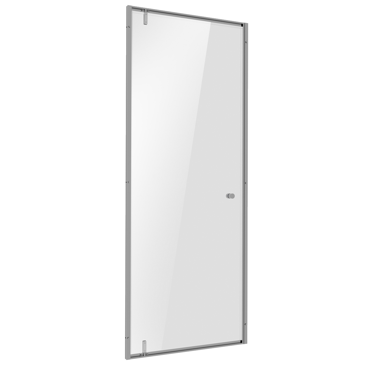 Dellonda DH306 Hinged Shower Door 800 x 1850mm, 6mm Tempered Glass, Reversible - Chrome