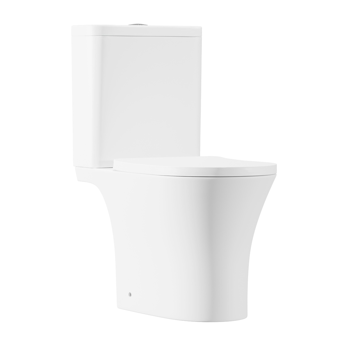 Baridi DH332 Close-Coupled Toilet with Soft Close Seat, Dual Flush Cistern & Rimless Flush – White