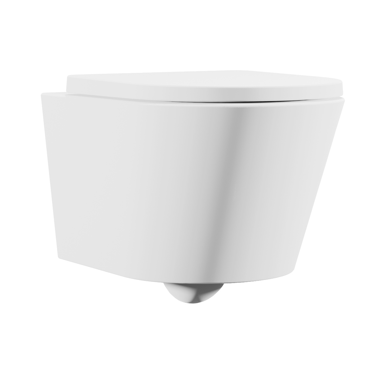 Dellonda DH335 Wall Hung Toilet with Soft Close Seat & Rimless Flush – White