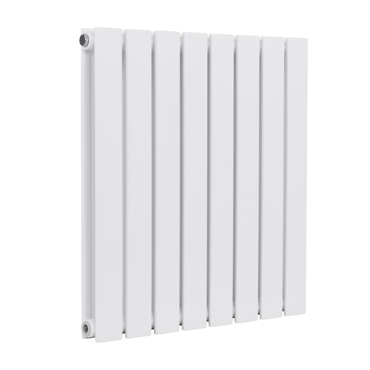 Baridi DH349 Horizontal Radiator Contemporary Double Flat Panel Design 600 x 560mm – White