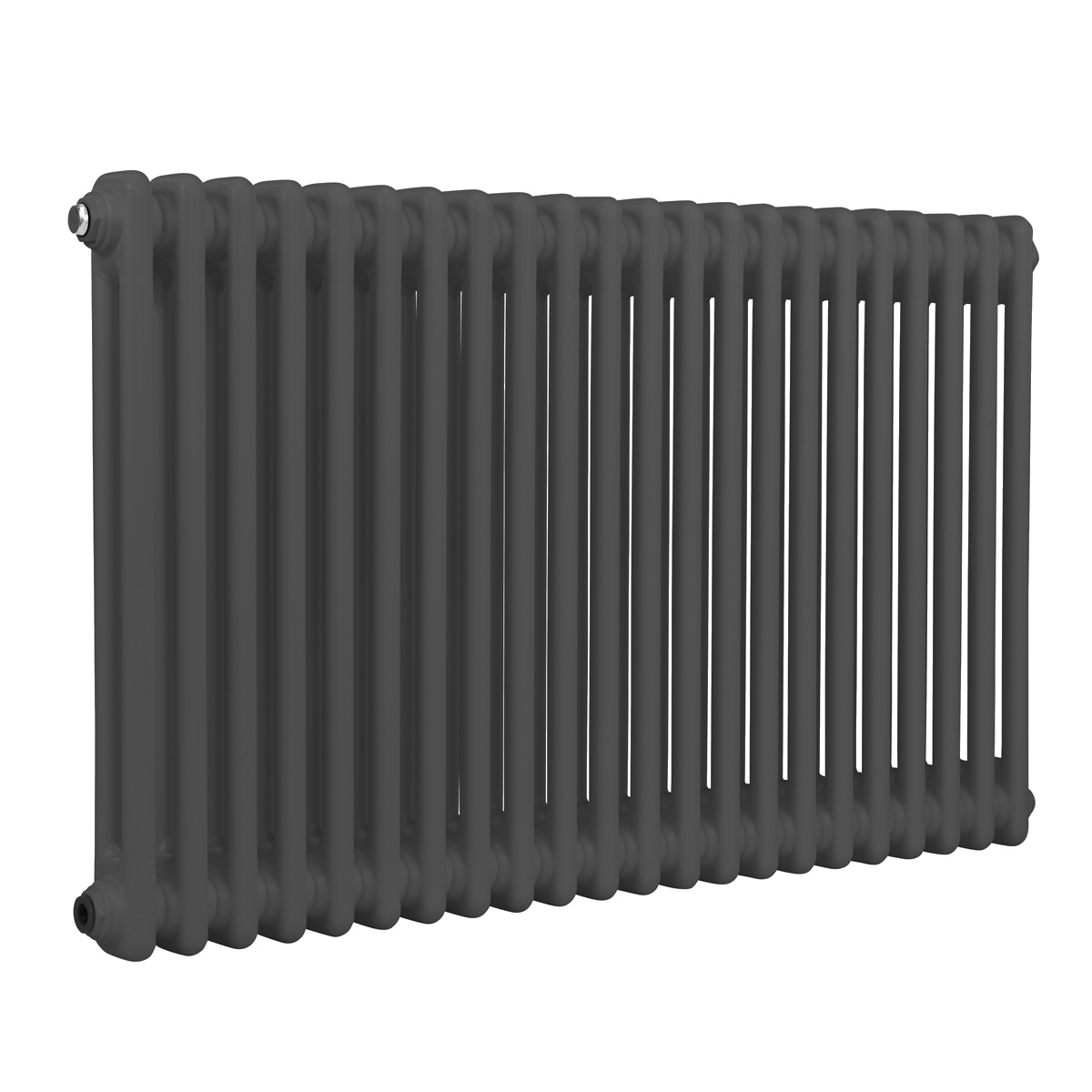 Baridi DH359 Horizontal Traditional 2 Column Radiator 600 x 1012mm – Anthracite
