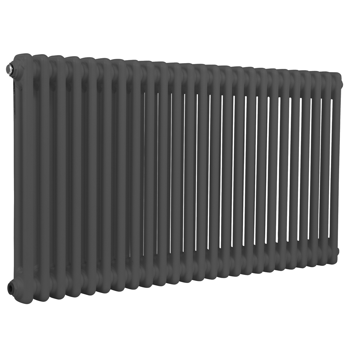 Baridi DH360 Horizontal Traditional 2 Column Radiator 600 x 1147mm – Anthracite
