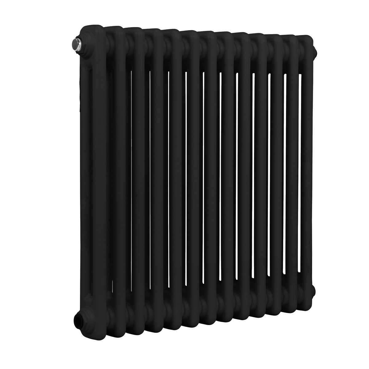 Baridi DH362 Horizontal Traditional 2 Column Radiator 600 x 607mm – Black
