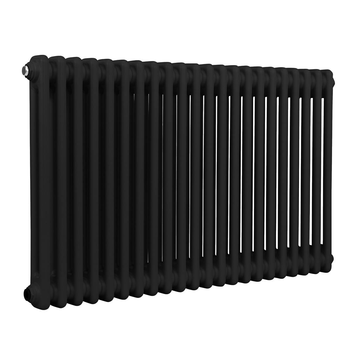 Baridi DH364 Horizontal Traditional 2 Column Radiator 600 x 1012mm – Black