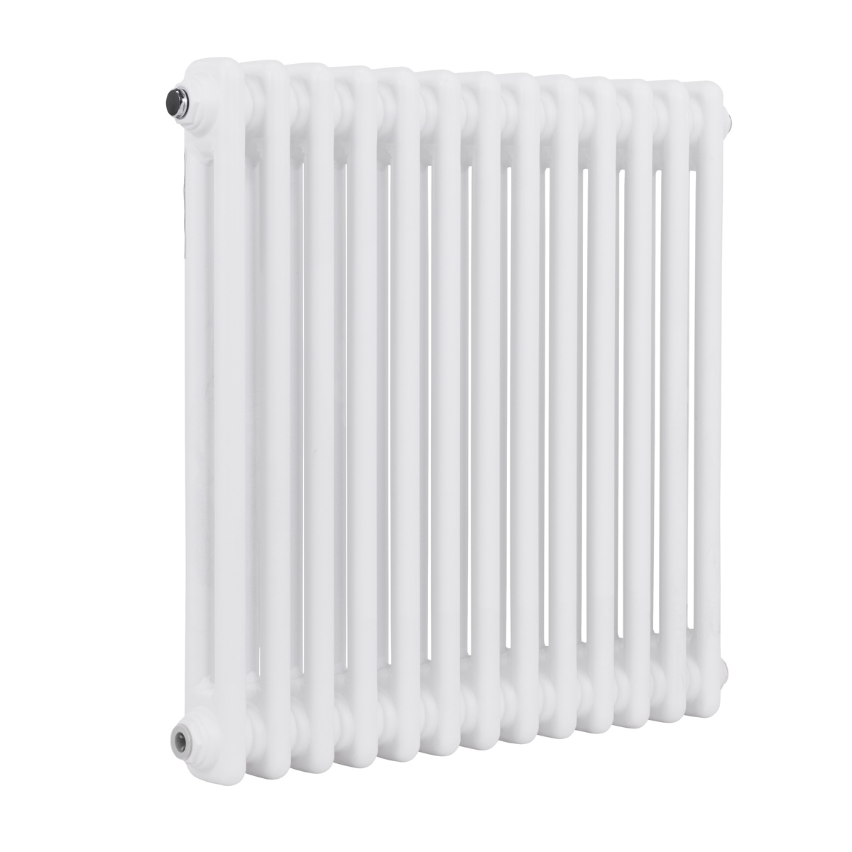 Baridi DH367 Horizontal Traditional 2 Column Radiator 600 x 607mm – White