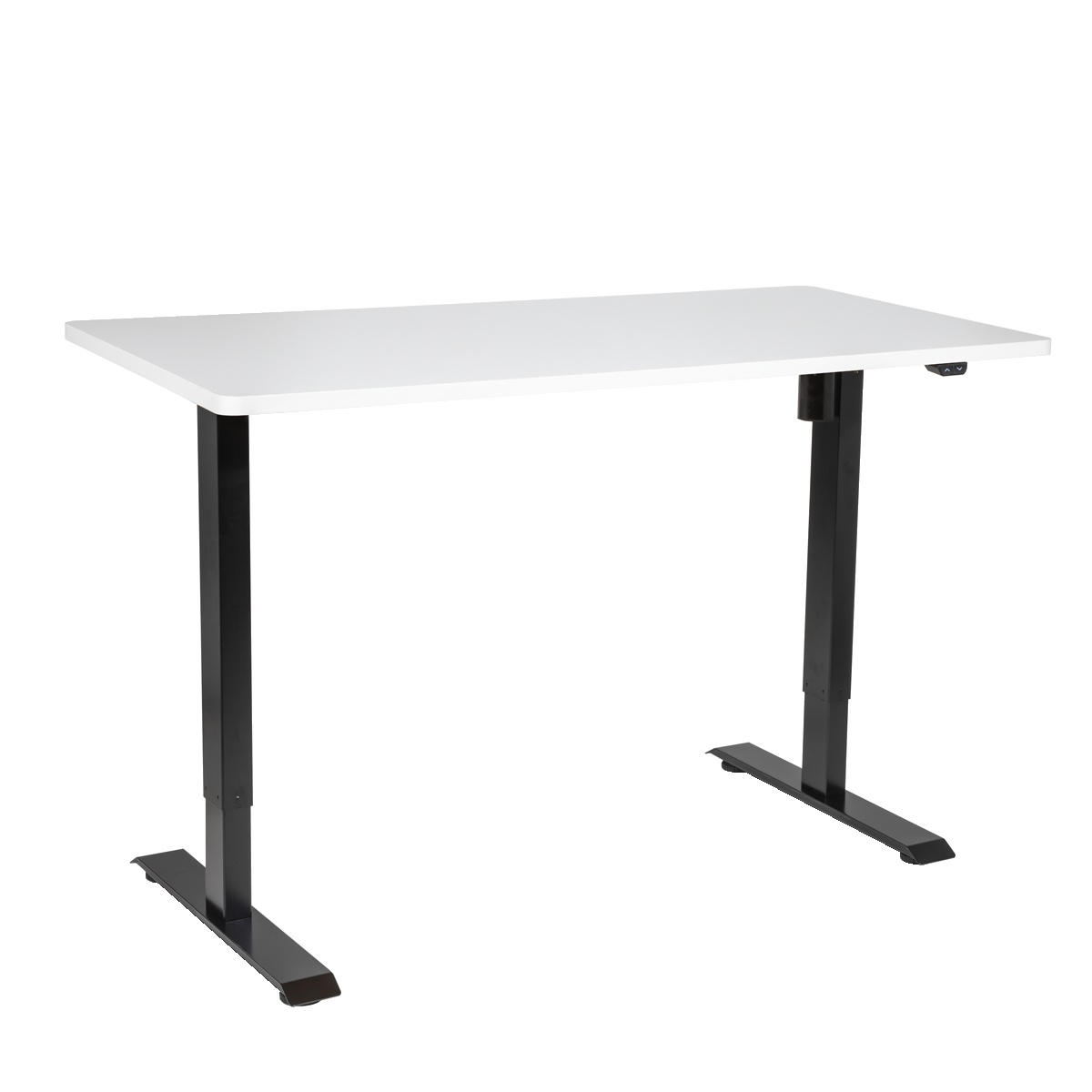 Dellonda DH36 Single Motor Ultra-Quiet Adjustable-Height Electric Sit/Stand Desk - White Desktop