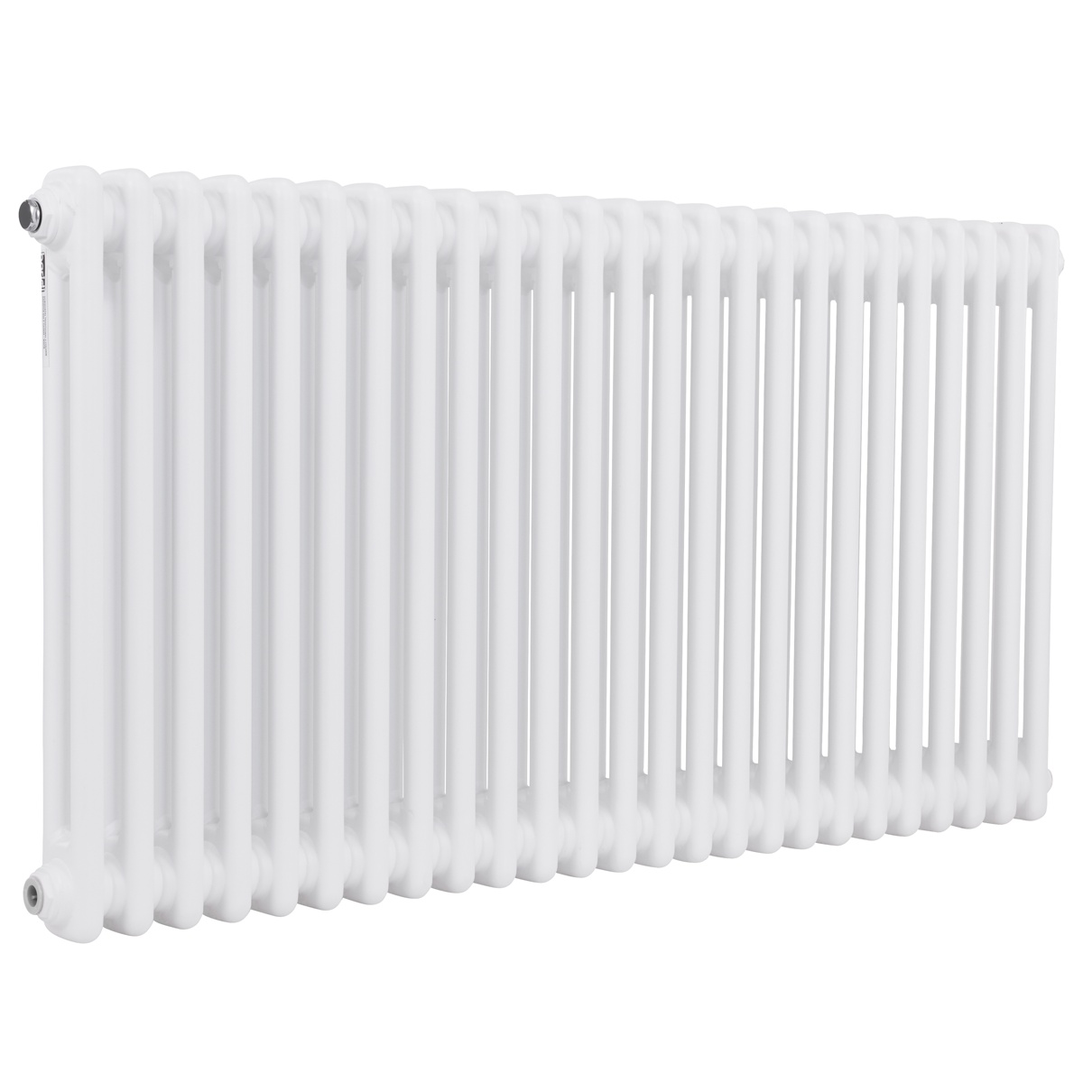 Baridi DH370 Horizontal Traditional 2 Column Radiator 600 x 1147mm – White