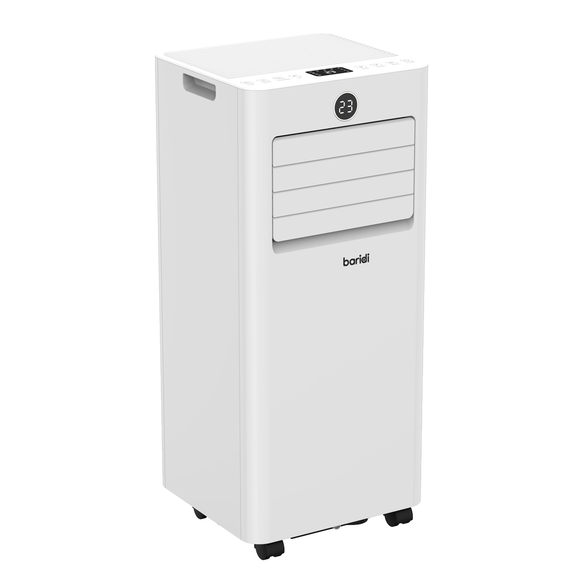 Baridi DH413 5-in-1 Portable Air Conditioner/Dehumidifier/Air Cooler with Window Sealing Kit 7,000Btu/hr - White