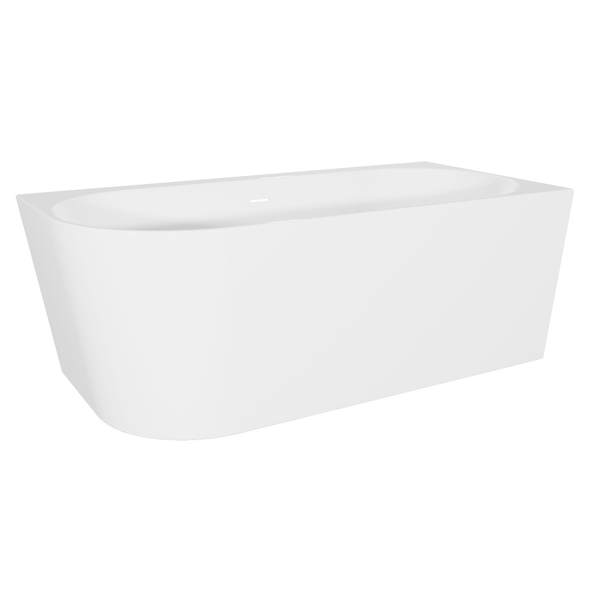 Baridi DH428 Right-Hand Corner Slim Rim Bath with Overflow System 170cm – Gloss White