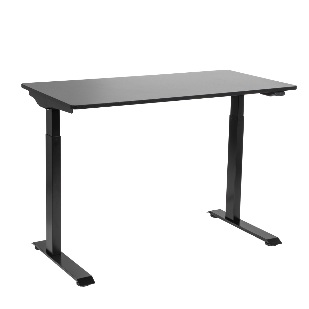 Dellonda DH55 Single Motor Ultra-Quiet Adjustable-Height Electric Sit/Stand Desk - Black Desktop