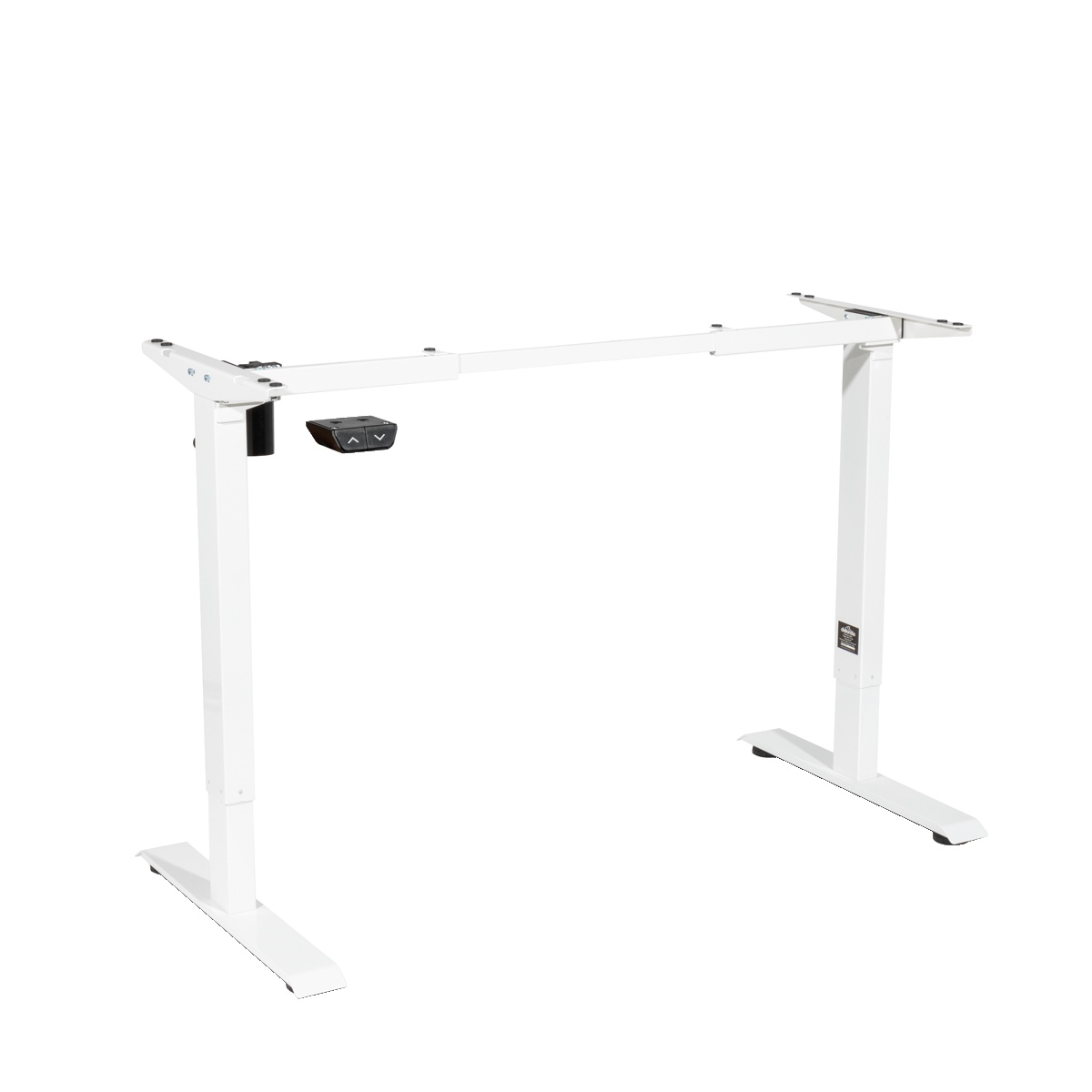 Dellonda DH64 Single Motor Ultra-Quiet Adjustable-Height Desk Frame 70kg Capacity - White
