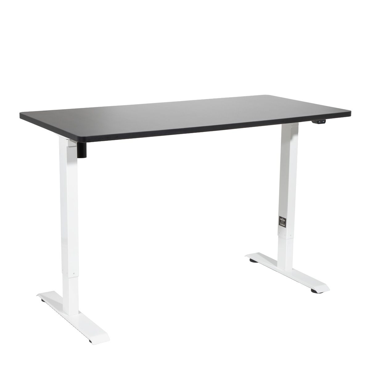 Dellonda DH69 Single Motor Ultra-Quiet Adjustable-Height Electric Sit/Stand Desk - Black Desktop