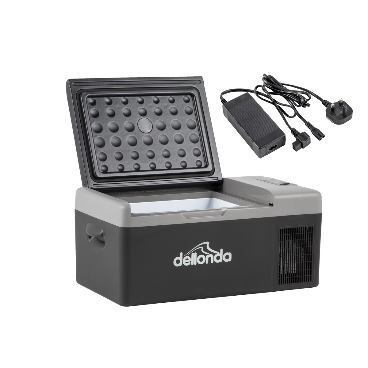 Dellonda DL130 Portable Fridge Freezer/Cool Box with LED Display & AC/DC 230V Adaptor 15L
