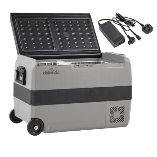 Dellonda DL132 Portable Fridge Freezer/Cool Box with LED Display & AC/DC 230V Adaptor 50L