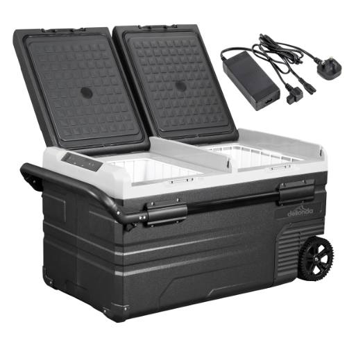 Dellonda DL134 Portable Fridge Freezer/Cool Box with LED Display & AC/DC 230V Adaptor 75L