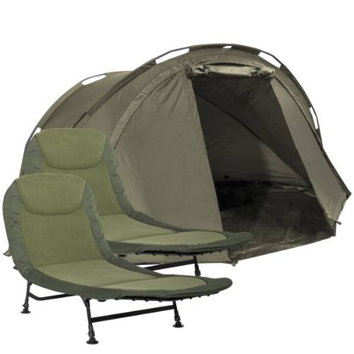 Dellonda DL142 2-Person Bivvy Tent & Bedchair Set