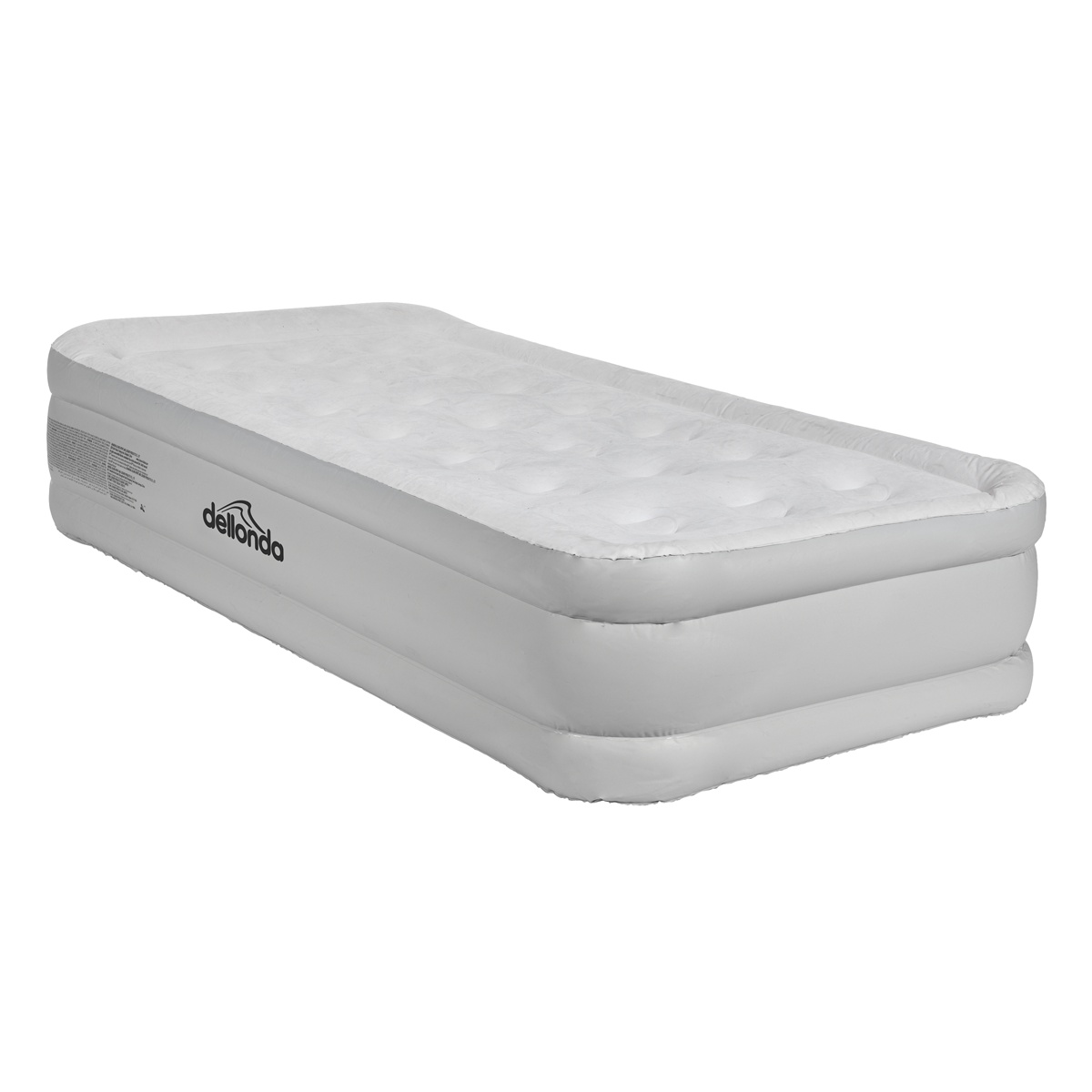 Dellonda DL144 Raised Air Bed with Removable Electric Pump & Storage Bag - Single