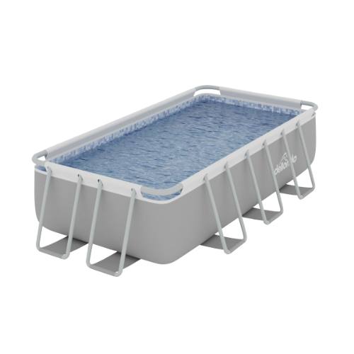 Dellonda DL21 Deluxe Steel Frame Swimming Pool with Filter Pump 13ft