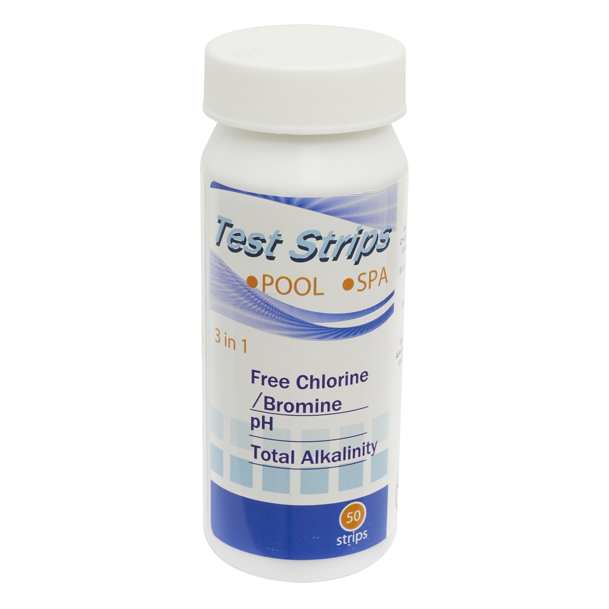 Dellonda DL32 3-in-1 Chlorine, PH & Alkalinity Test Strips x50 Strips - Pack of 1