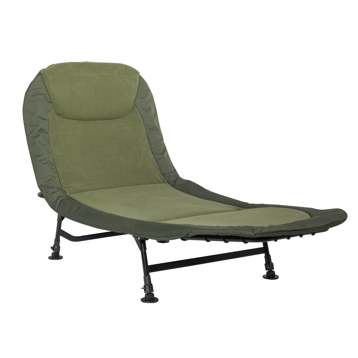 Dellonda DL77 Adjustable Bedchair with Fleece Mattress & Pillow