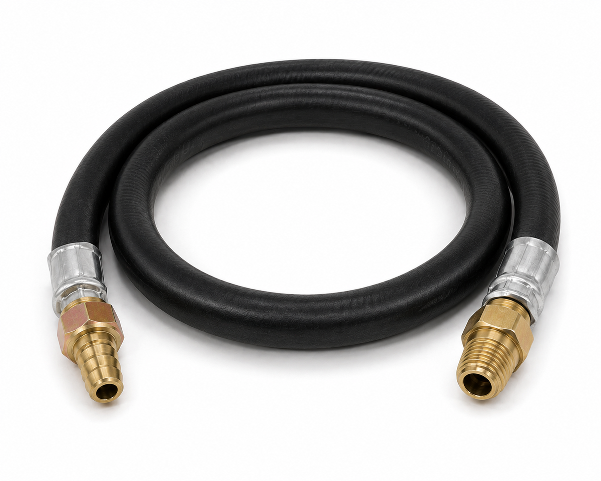PCL DS233 Fire Cart Inlet Hose Assembly 0.5m 4G1 Hose with 3/8 UNF Hose Tail & R1/4 Swivel
