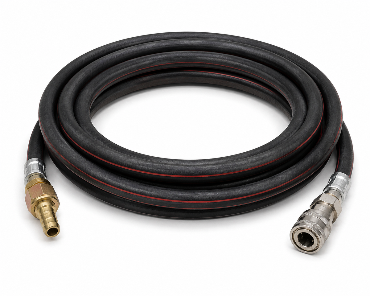 PCL DS234 Fire Cart Outlet Hose Assembly 3.5m 7x14 Hose with R1/4 Swivel Hose Tail & CO3A0