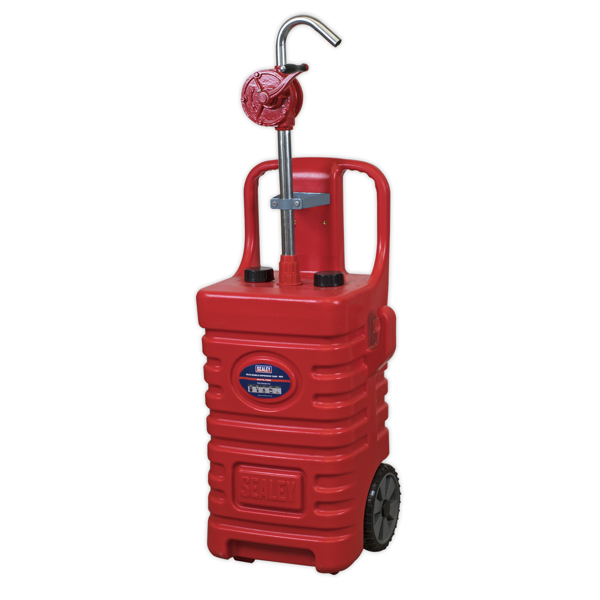 Sealey DT55RCOMBO1 Mobile Dispensing Tank 55L with Oil Rotary Pump - Red
