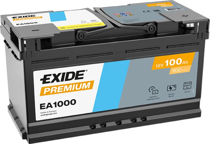 EXIDE - EA1000 - Premium Car Battery -12V 100Ah