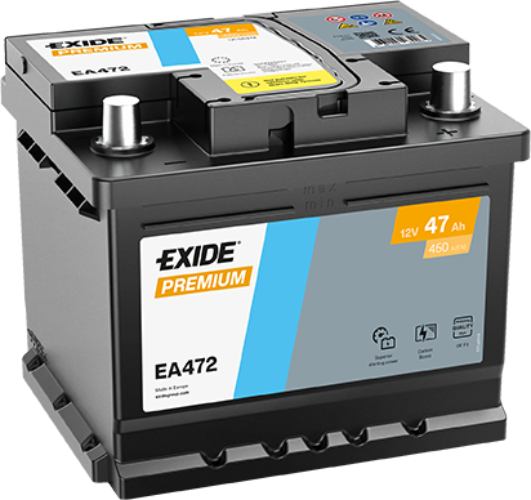 Exide EA472 Premium Car Battery 063TE -12V 47Ah