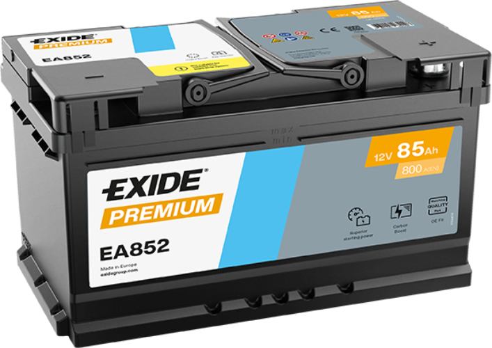 EXIDE - EA852 - Premium Car Battery -12V 85Ah